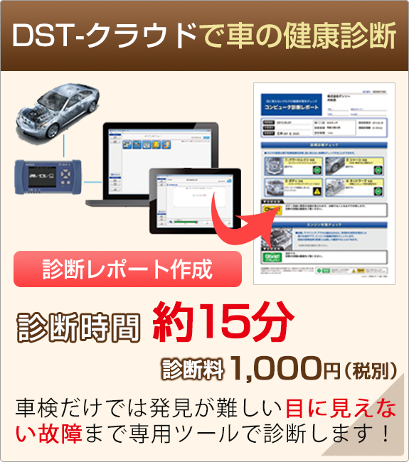 DST-クラウドで車の健康診断